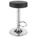 Ramses 29" Adjustable Bar Stool Chrome and Black - Walo Furniture 