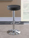 Ramses 29" Adjustable Bar Stool Chrome and Black - Walo Furniture 