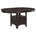 Lavon Oval 60-inch Extension Leaf Dining Table Espresso - Walo Furniture 