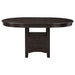 Lavon Oval 60-inch Extension Leaf Dining Table Espresso - Walo Furniture 