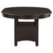 Lavon Oval 60-inch Extension Leaf Dining Table Espresso - Walo Furniture 