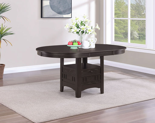 Lavon Oval 60-inch Extension Leaf Dining Table Espresso - Walo Furniture 