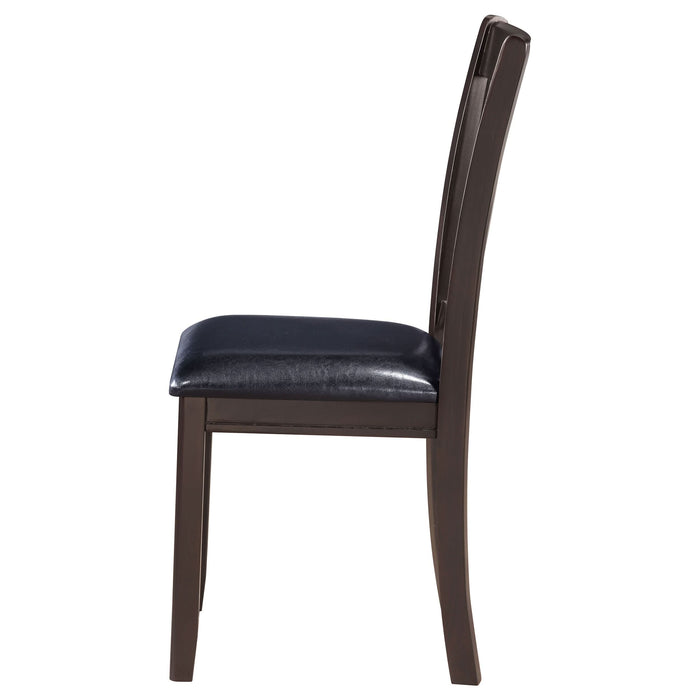 Lavon Wood Dining Side Chair Espresso (Set of 2) - Walo Furniture 