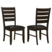 Dalila Wood Dining Side Chair Cappuccino (Set of 2) - Walo Furniture 