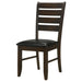 Dalila Wood Dining Side Chair Cappuccino (Set of 2) - Walo Furniture 