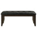 Dalila Leatherette Upholstered Wood Dining Bench Cappuccino - Walo Furniture 