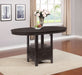 Lavon Oval 60-inch Extension Counter Dining Table Espresso - Walo Furniture 