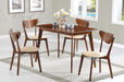 Kersey 5-piece Rectangular Dining Table Set Chestnut - Walo Furniture 