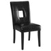 Shannon Upholstered Dining Side Chair Black (Set of 2) - Walo Furniture 