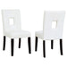 Shannon Upholstered Dining Side Chair White (Set of 2) - Walo Furniture 