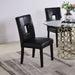 Shannon Upholstered Dining Side Chair Black (Set of 2) - Walo Furniture 