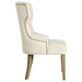 Baney Tufted Upholstered Dining Chair Beige and Rustic Grey - Walo Furniture 