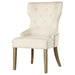 Baney Tufted Upholstered Dining Chair Beige and Rustic Grey - Walo Furniture 