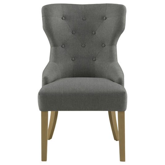 Baney Tufted Upholstered Dining Chair Grey and Rustic Grey - Walo Furniture 