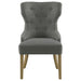 Baney Tufted Upholstered Dining Chair Grey and Rustic Grey - Walo Furniture 