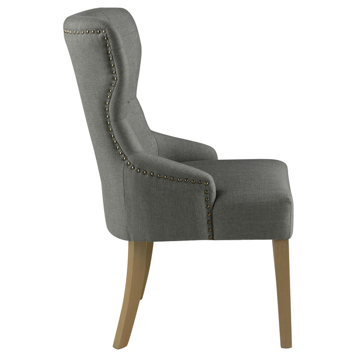 Baney Tufted Upholstered Dining Chair Grey and Rustic Grey - Walo Furniture 