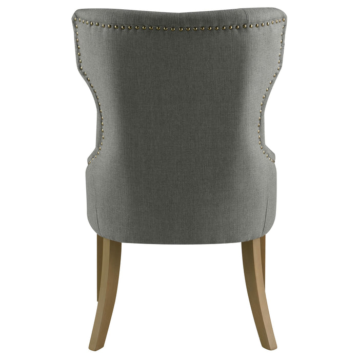 Baney Tufted Upholstered Dining Chair Grey and Rustic Grey - Walo Furniture 