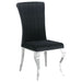 Betty Velvet Upholstered Dining Side Chair Black (Set of 4) - Walo Furniture 