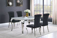 Betty Velvet Upholstered Dining Side Chair Black (Set of 4) - Walo Furniture 