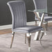 Betty Velvet Upholstered Dining Side Chair Grey (Set of 4) - Walo Furniture 