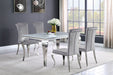 Betty Velvet Upholstered Dining Side Chair Grey (Set of 4) - Walo Furniture 