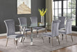 Betty Velvet Upholstered Dining Side Chair Grey (Set of 4) - Walo Furniture 