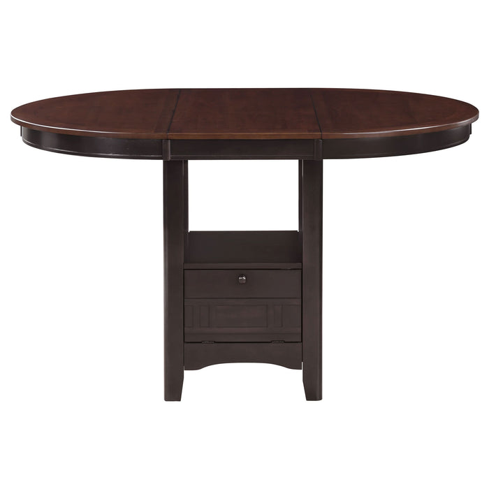 Lavon Oval 60-inch Extension Counter Dining Table Chestnut - Walo Furniture 