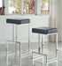 Gervase Square Bar Stool Black and Chrome - Walo Furniture 