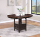 Lavon Oval 60-inch Extension Counter Dining Table Chestnut - Walo Furniture 