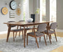 Malone 5-piece Rectangular Dining Table Set Dark Walnut - Walo Furniture 