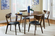 Jedda 5-piece Oval Dining Table Set Dark Walnut - Walo Furniture 