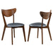 Jedda Wood Dining Side Chair Dark Walnut (Set of 2) - Walo Furniture 