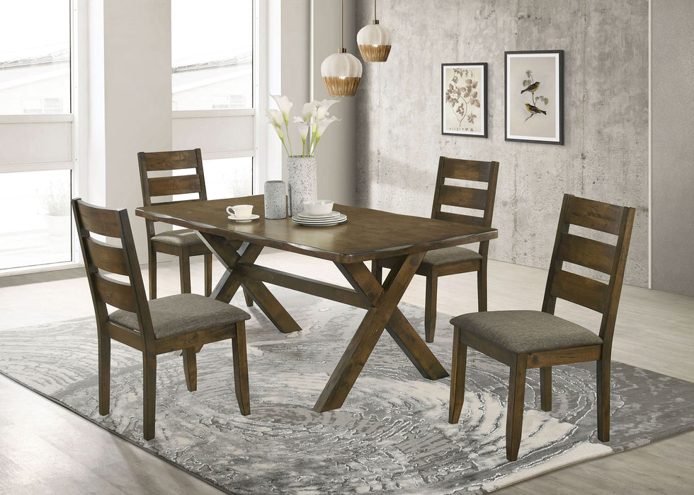 Alston 5-piece Rectangular Dining Table Set Knotty Nutmeg - Walo Furniture 