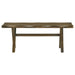 Alston 47-inch Solid Wood Dining Bench Knotty Nutmeg - Walo Furniture 