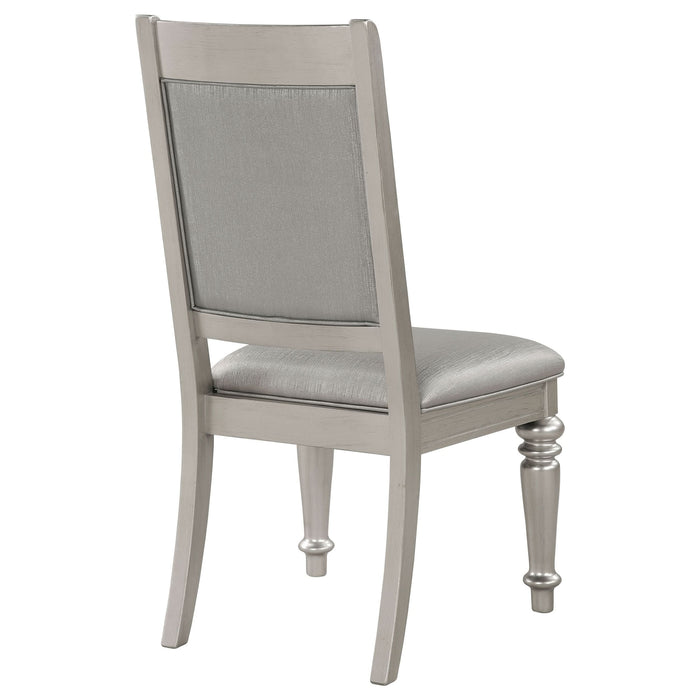 Bling Game Dining Side Chair Metallic Platinum (Set of 2) - Walo Furniture 