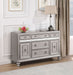 Bling Game Dining Sideboard Buffet Cabinet Metallic Platinum - Walo Furniture 