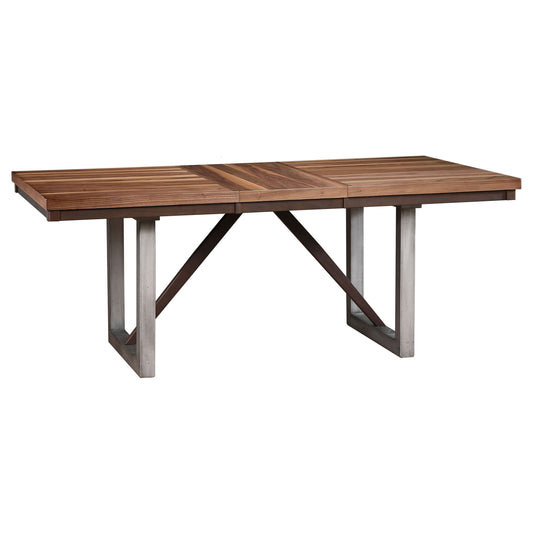 Spring Creek 77-inch Extension Dining Table Natural Walnut - Walo Furniture 