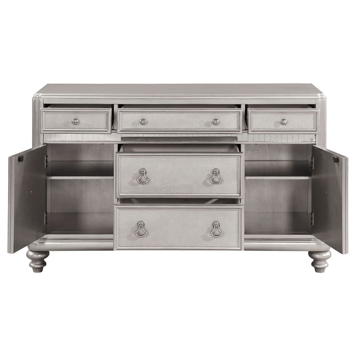 Bling Game Dining Sideboard Buffet Cabinet Metallic Platinum - Walo Furniture 