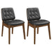 Redbridge Upholstered Dining Side Chair Walnut (Set of 2) - Walo Furniture 