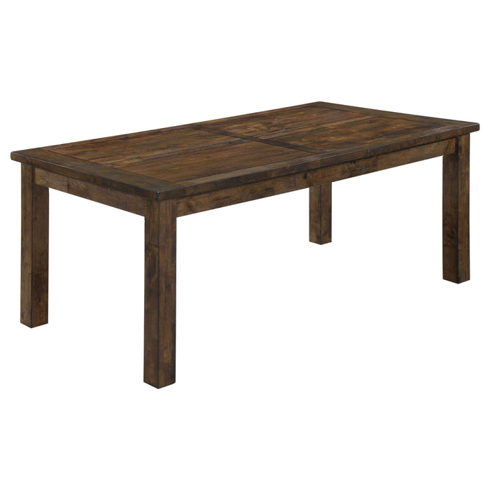 Coleman Rectangular 79-inch Dining Table Rustic Golden Brown - Walo Furniture 