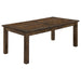 Coleman Rectangular 79-inch Dining Table Rustic Golden Brown - Walo Furniture 