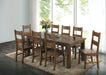 Coleman 9-piece Rectangular Dining Set Rustic Golden Brown - Walo Furniture 