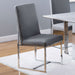 Mackinnon Upholstered Dining Side Chair Grey (Set of 2) - Walo Furniture 