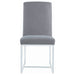 Mackinnon Upholstered Dining Side Chair Grey (Set of 2) - Walo Furniture 