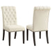 Alana Fabric Upholstered Dining Side Chair Beige (Set of 2) - Walo Furniture 