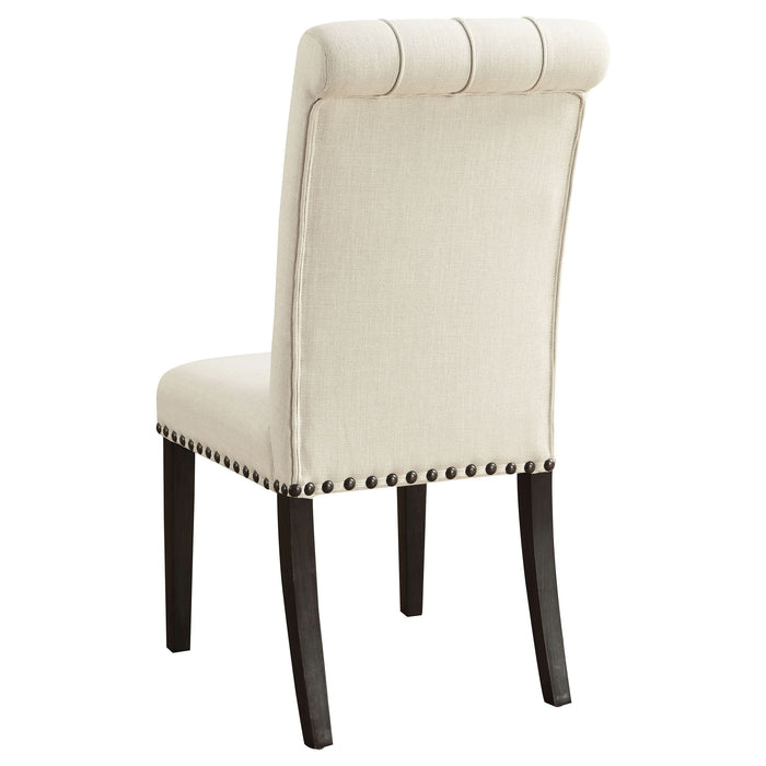 Alana Fabric Upholstered Dining Side Chair Beige (Set of 2) - Walo Furniture 