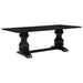 Parkins Rectangular 86-inch Dining Table Rustic Espresso - Walo Furniture 