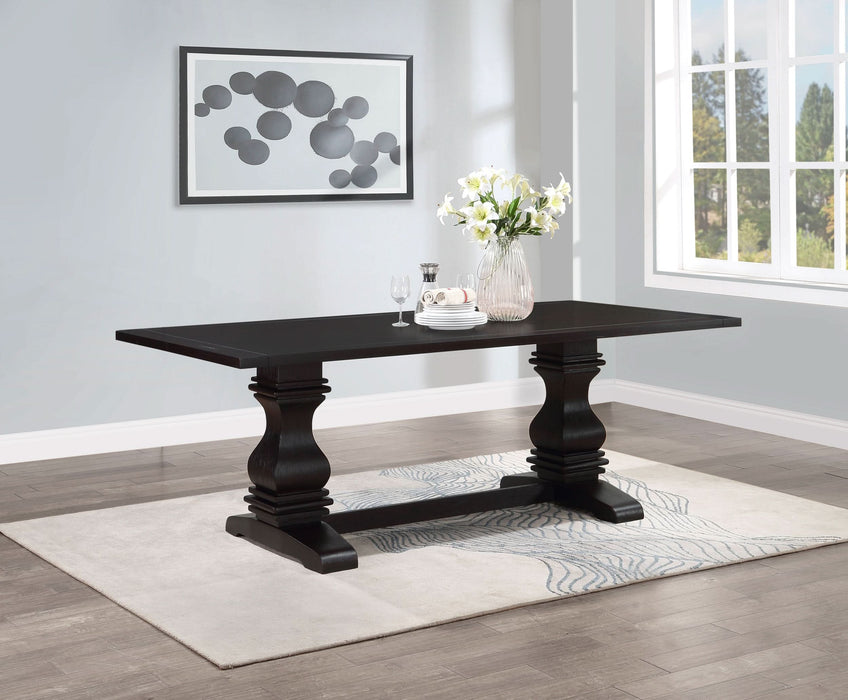 Parkins Rectangular 86-inch Dining Table Rustic Espresso - Walo Furniture 