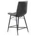 Aiken Upholstered Tufted Counter Chair Charcoal (Set of 2) - Walo Furniture 