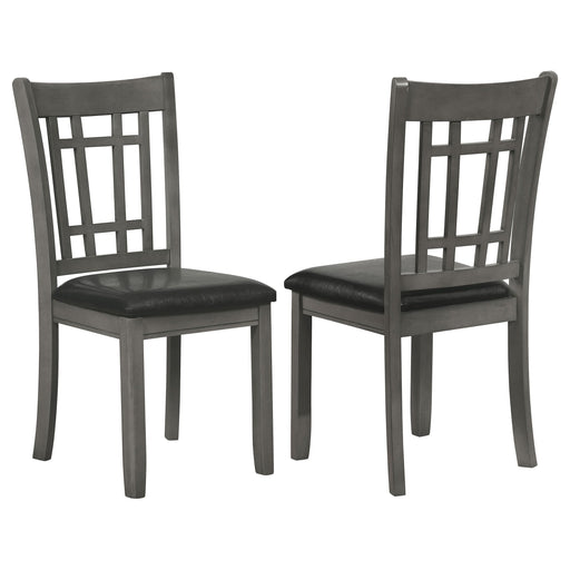 Lavon Wood Dining Side Chair Medium Grey (Set of 2) - Walo Furniture 